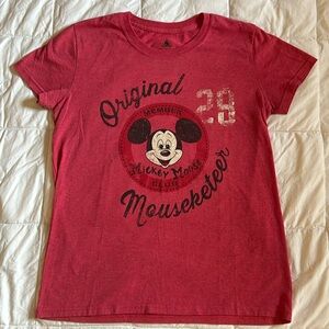 Disney Red Original Mouseketeer Mickey Mouse T-Shirt Size M